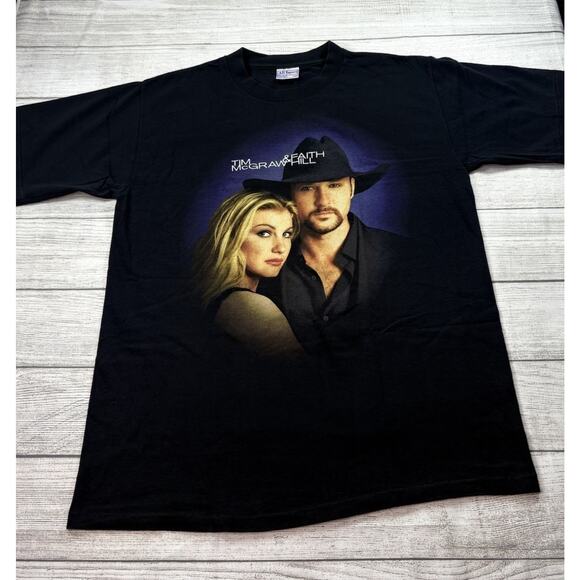 All Sport Other - Vintage Mens Tim McGraw Faith Hill Concert T Shirt 2000 Soul 2 Soul Tour Size Lg